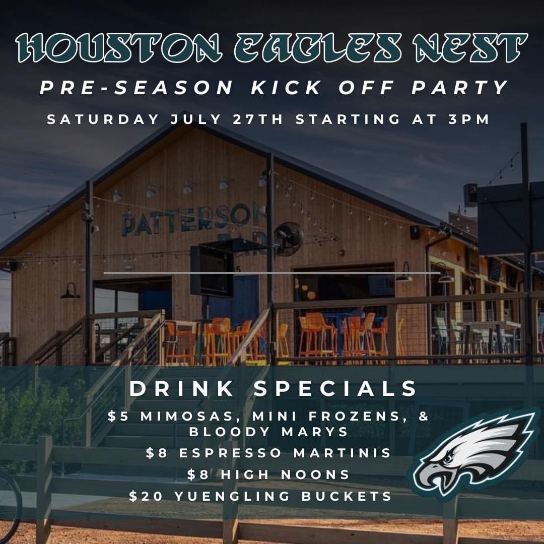 Houston Eagles Nest Kick Off Party