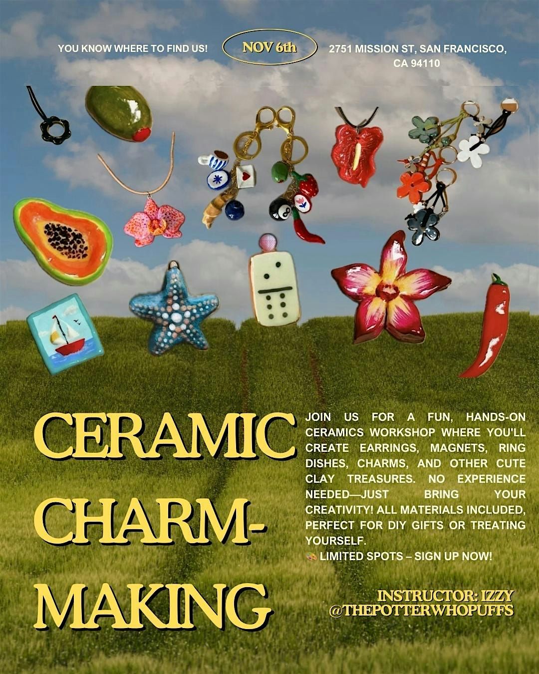 Ceramics Charm Making Workshop