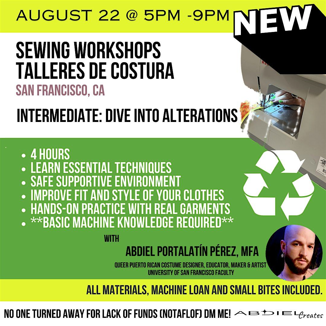 Intermediate Sewing Workshop: Dive Into Alterations