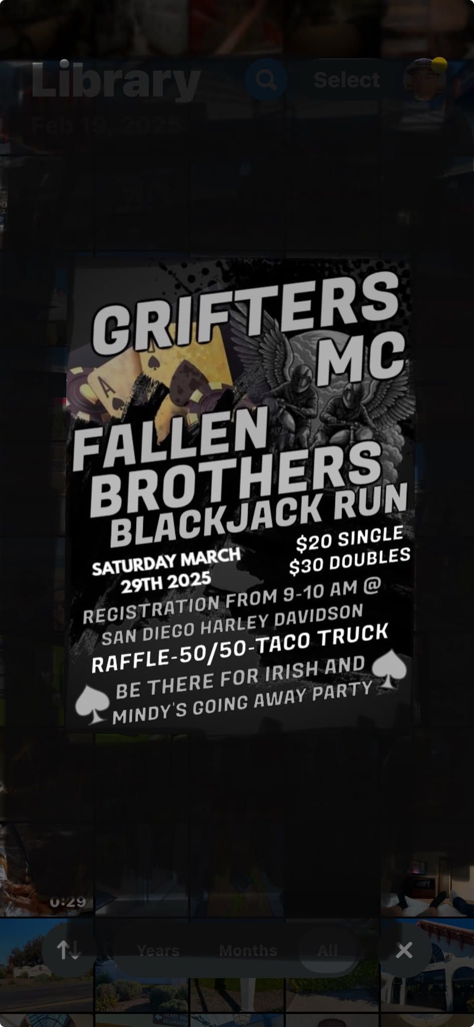 GRIFTERS MC Fallen Brothers Blackjack Run