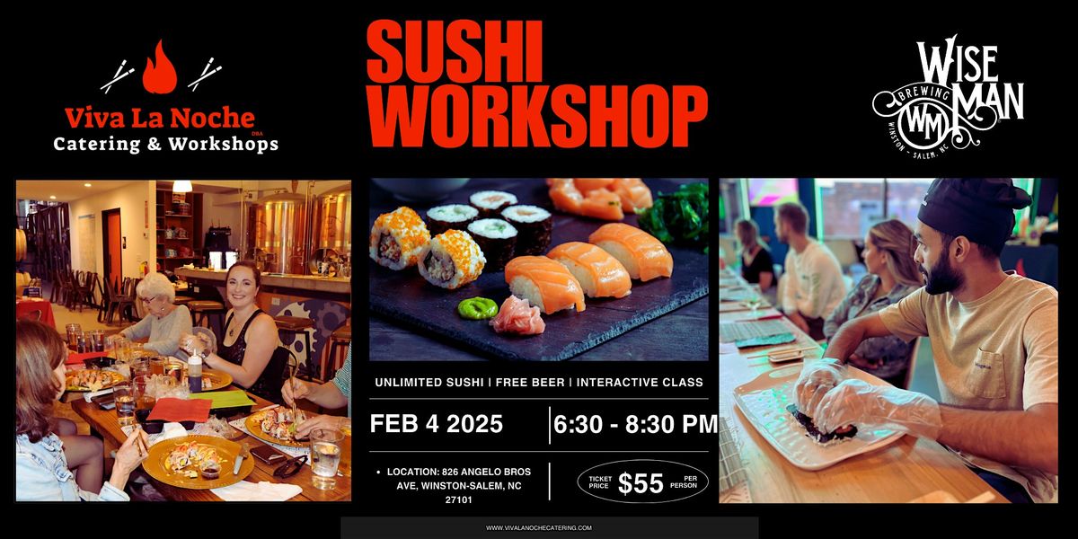 Sushi Workshop Wise Man Brewing