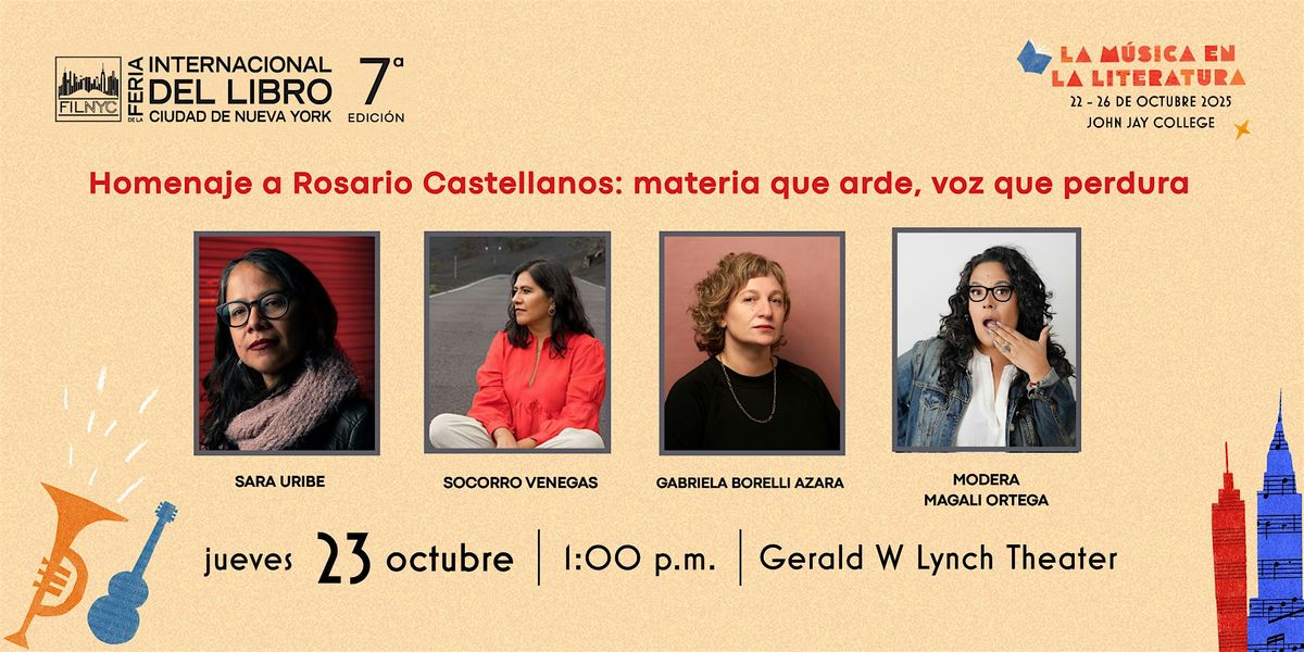 Homenaje a Rosario Castellanos: materia que arde, voz que perdura.