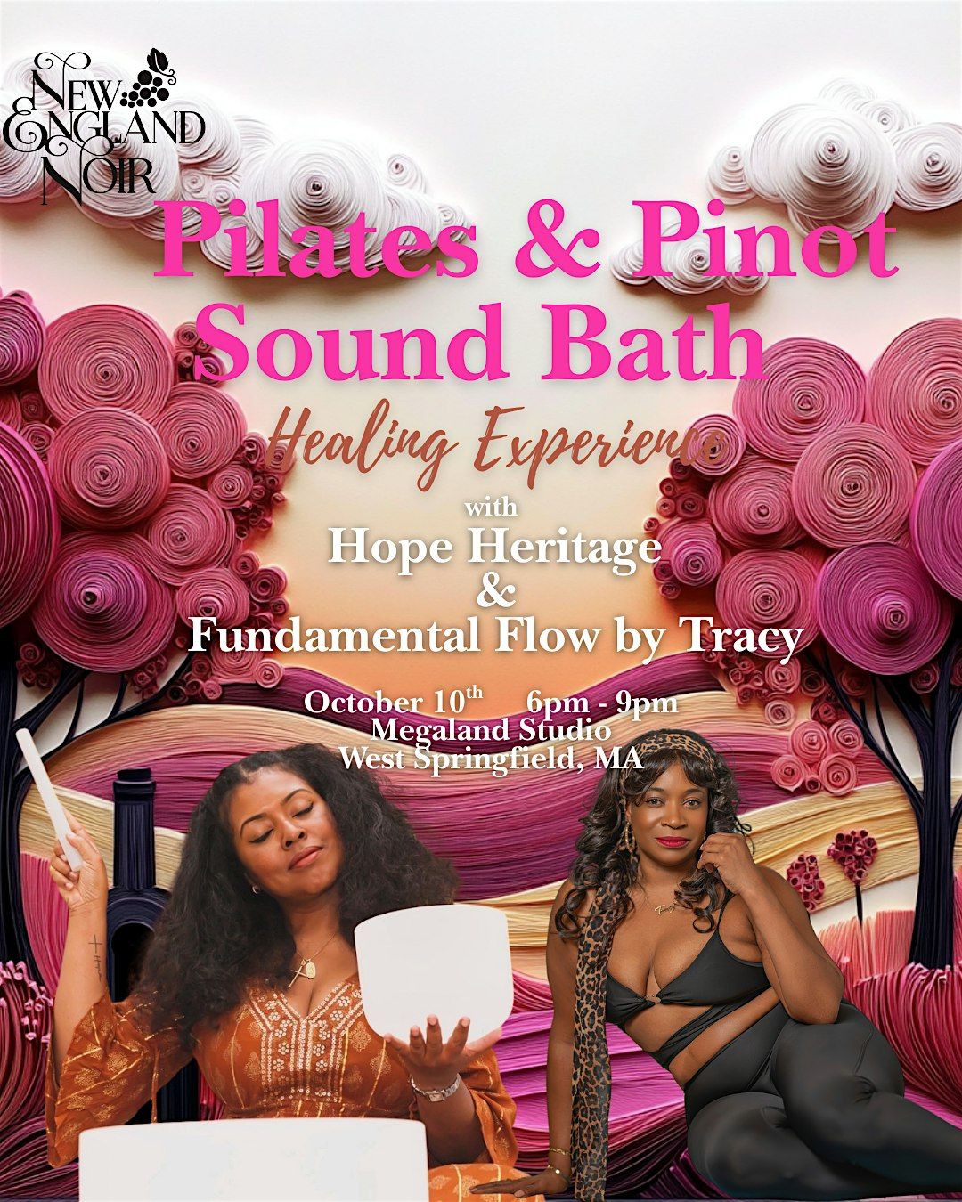 PILATES & PINOT SOUNDBATH HEALING EXPERIENCE