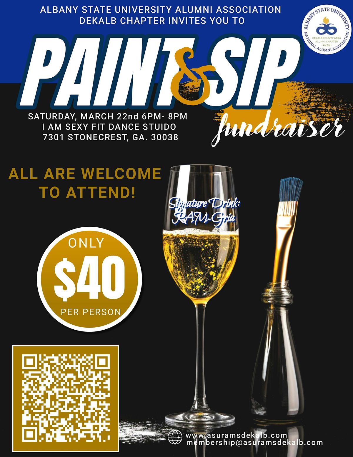 ASU Dekalb Paint and Sip Party 2025