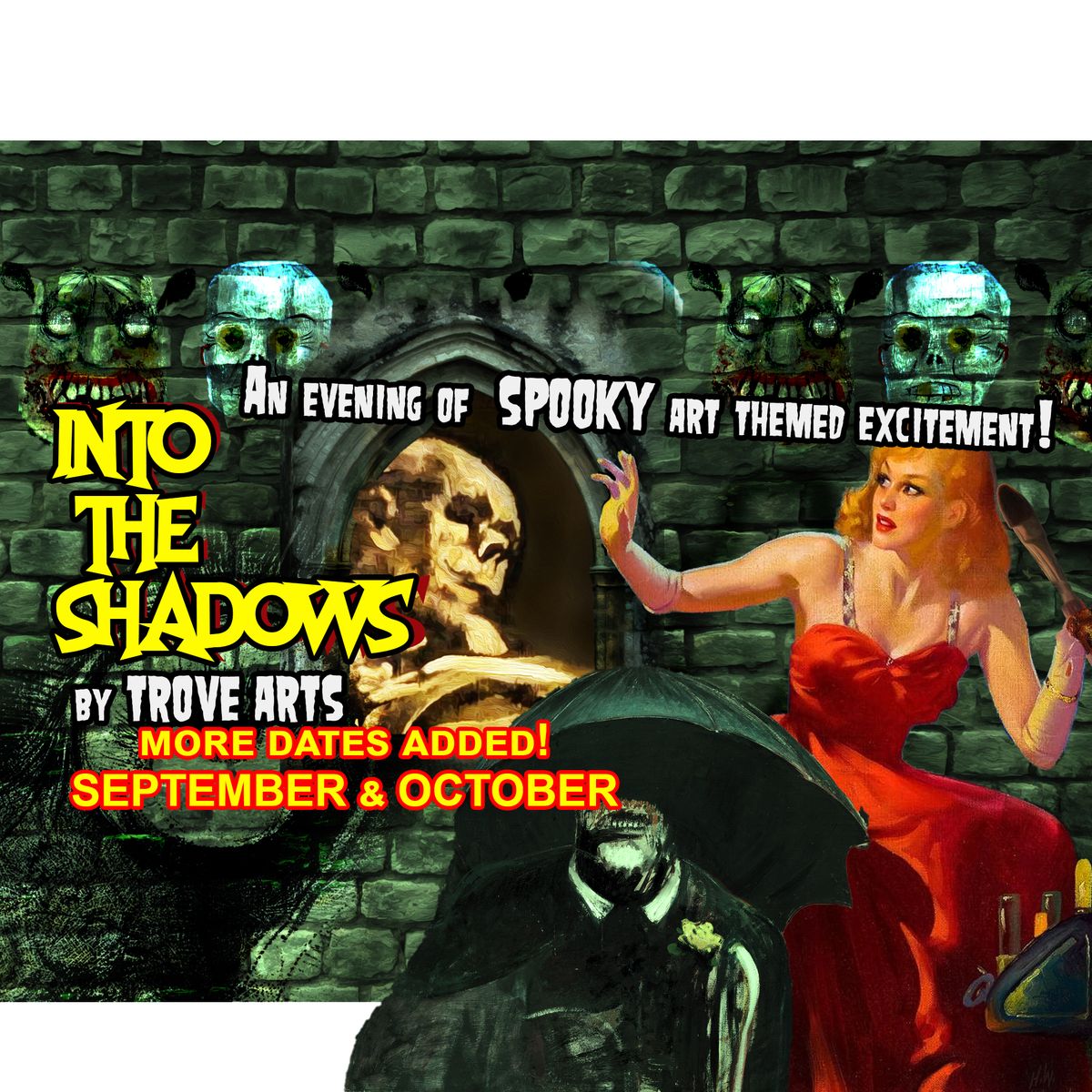 INTO THE SHADOWS | Macabre Art Event | Show & Guided Art Project