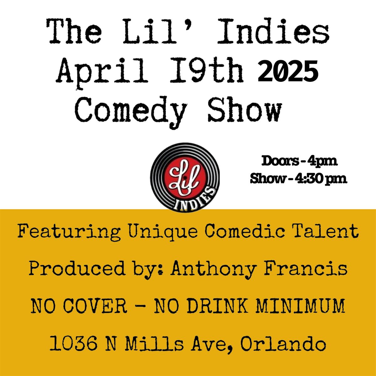 The Lil\u2019 Indies Comedy Show