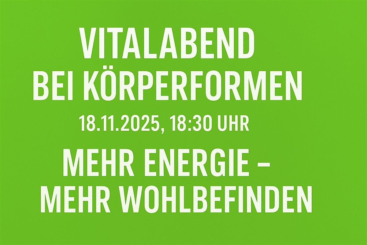 Vitalabend bei K\u00f6rperformen Frankfurt