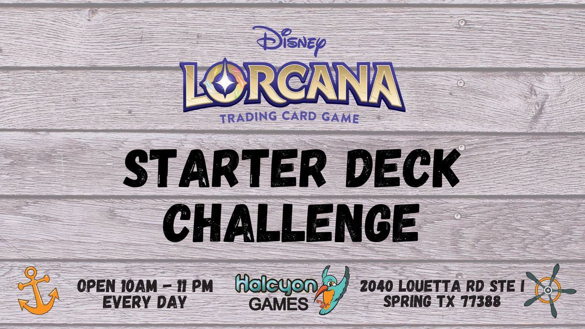 Disney Lorcana Starter Deck Challenge