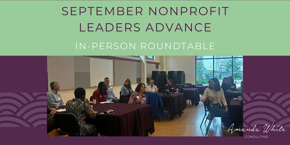 September Nonprofit Leaders Advance