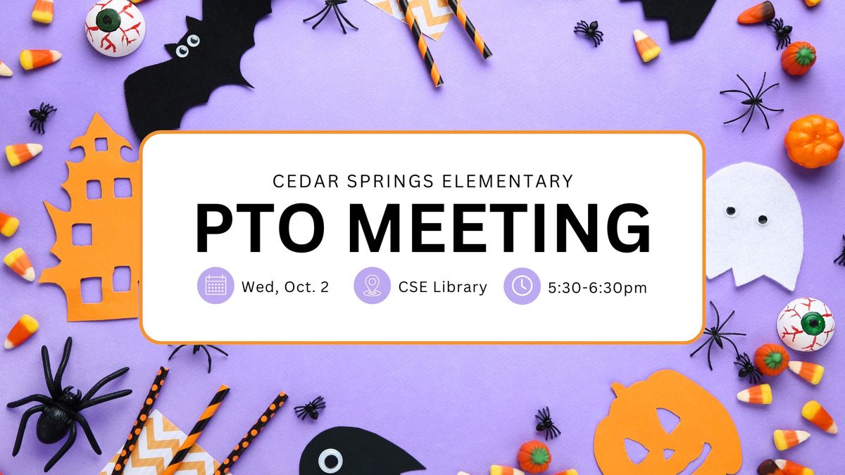 CSE PTO Meeting - October