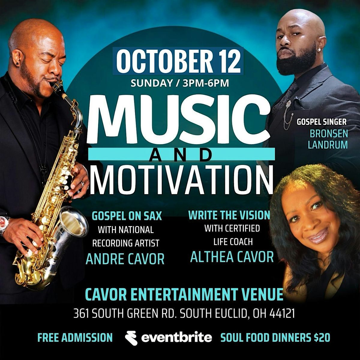 Music & Motivation with Saxophonist Andre Cavor and Life Coach Althea Cavor