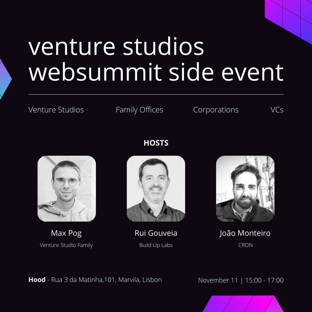 Venture Studios Websummit Side Event