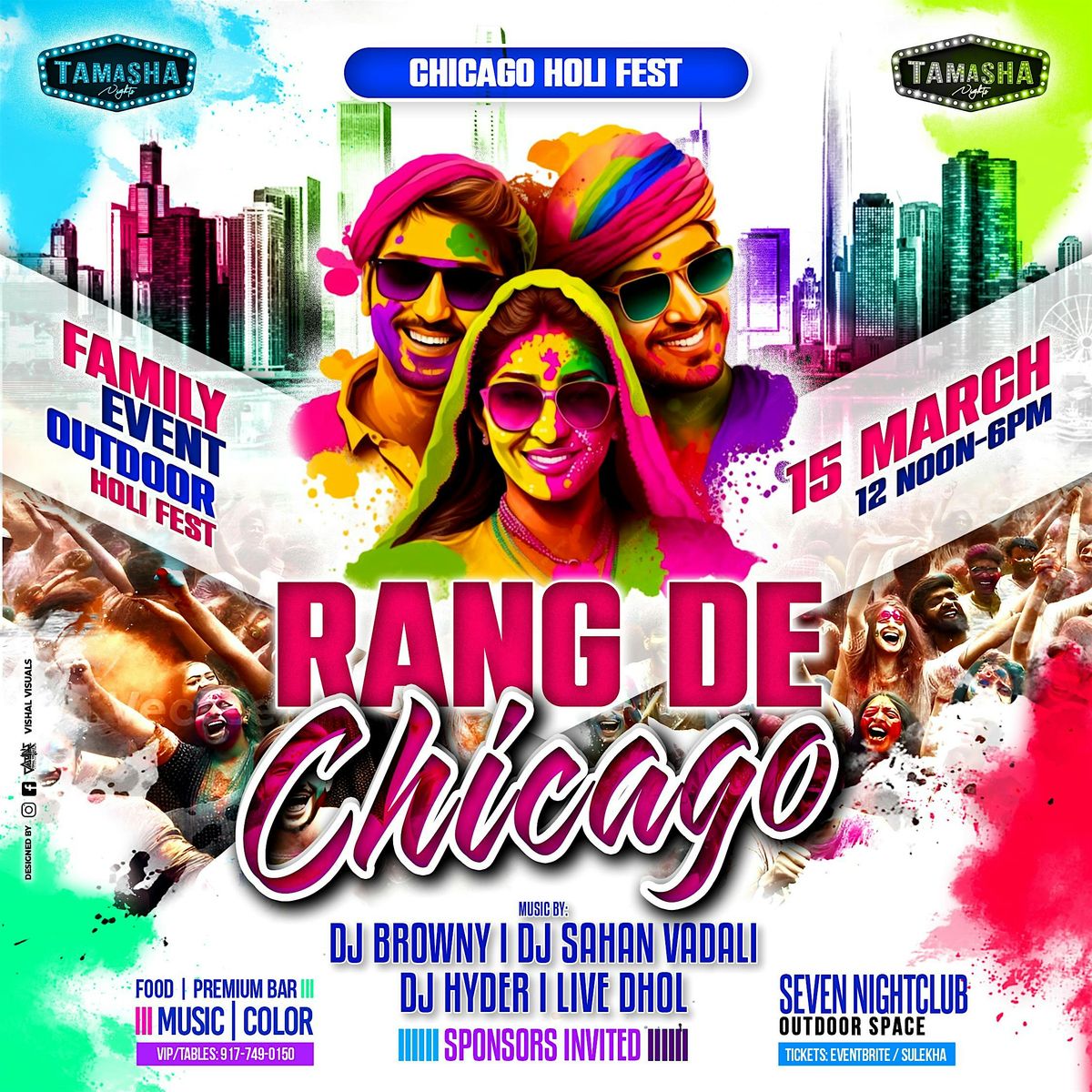 HOLI COLOR FEST 2025 | RANG DE CHICAGO | ALL AGES