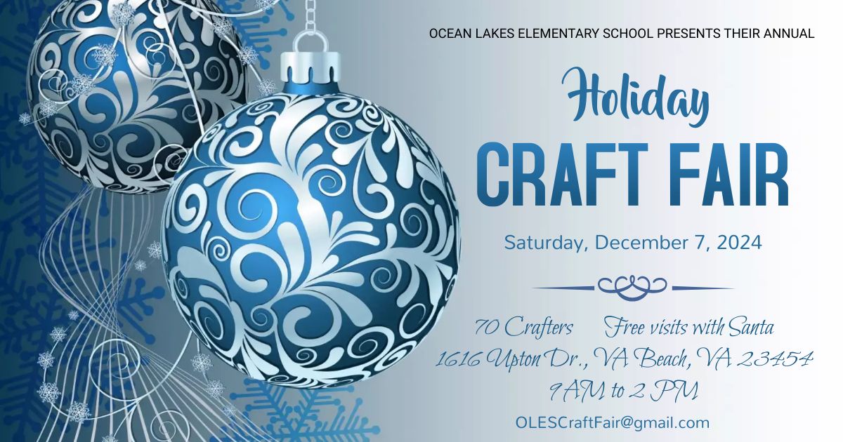 Ocean Lakes Elementary School 10th Annual Holiday Craft Fair