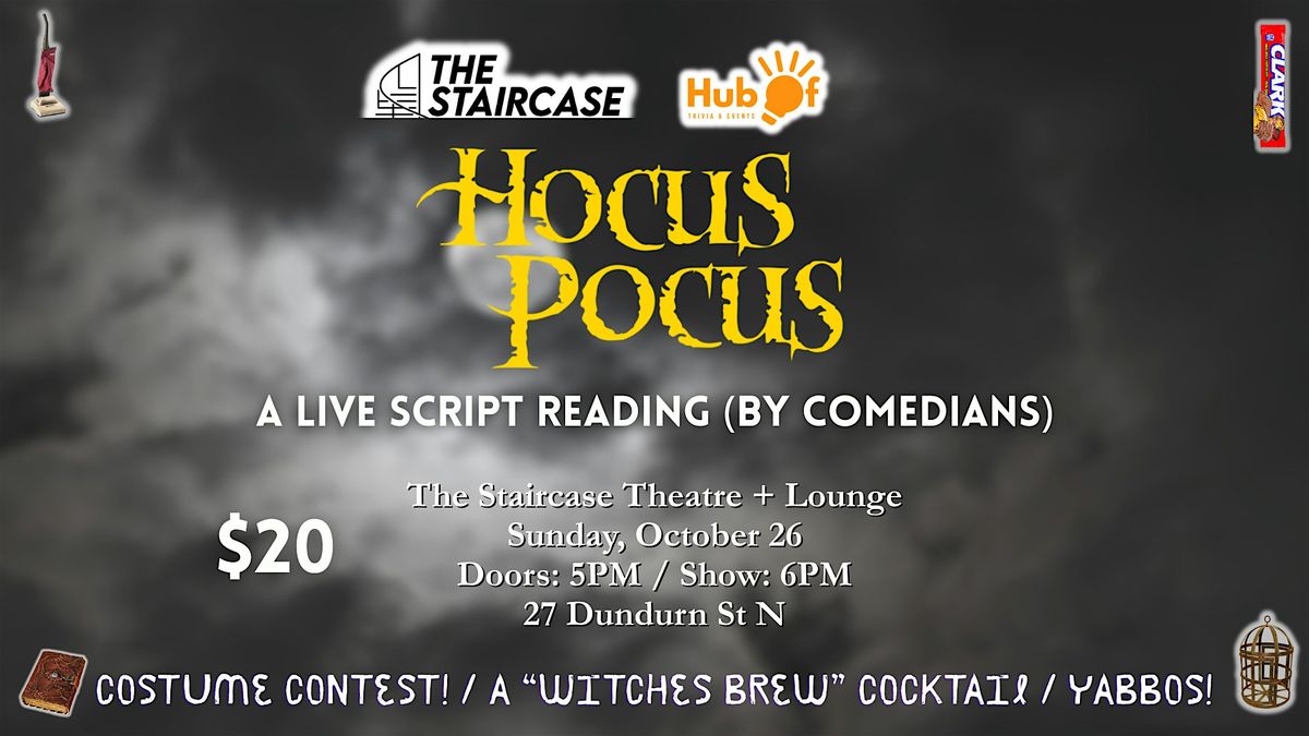 HOCUS POCUS - A Live Script Reading  (By Comedians)