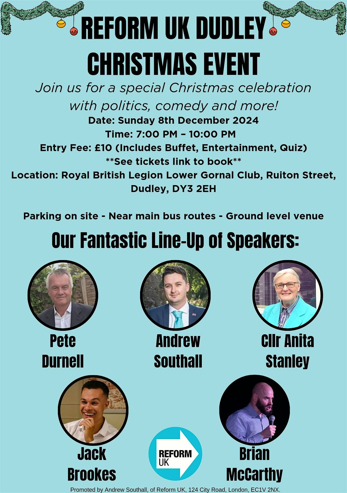 Reform UK Dudley Christmas Event