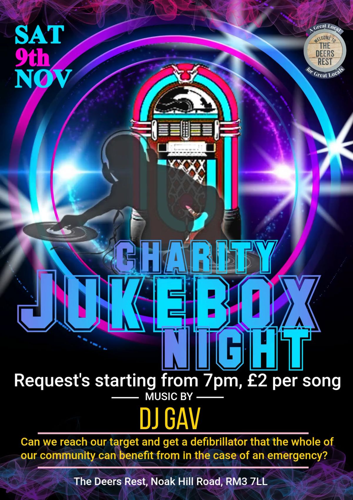 Charity Jukebox Night