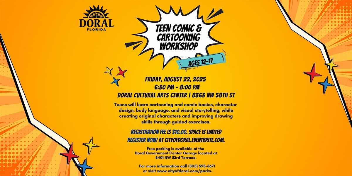 Teen Comic & Cartooning Workshop