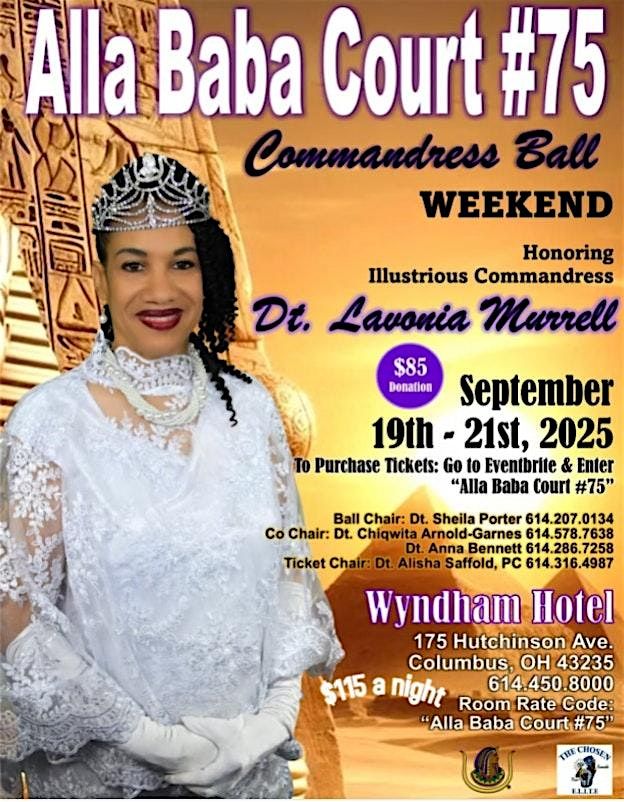 ALLA BABA COURT #75, Illustrious Commandress Ball