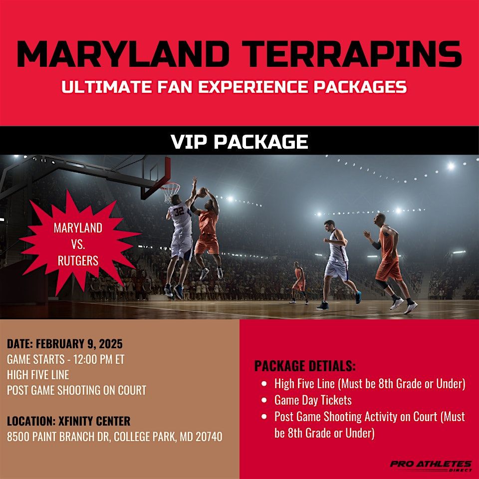 Maryland Terrapins Ultimate Gameday Fan Experience