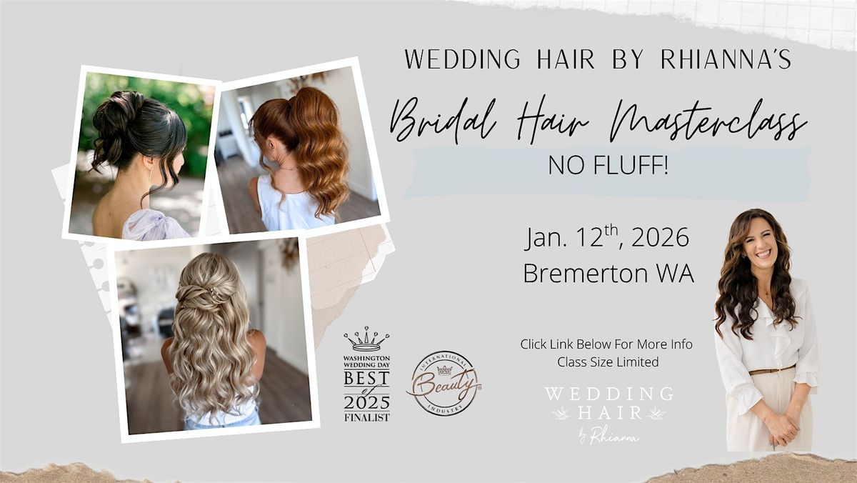 No Fluff - Bridal Hair Masterclass
