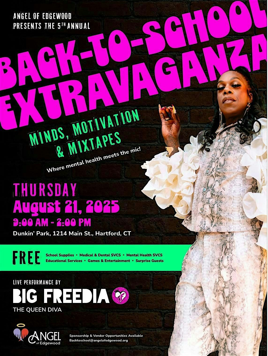 Angel of Edgewood's 5th Annual Back-to-School Extravaganza  w\/Big Freedia
