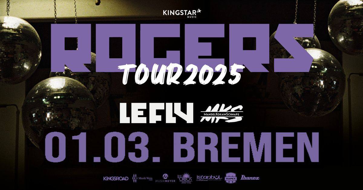 ROGERS plus Special Guests \u2022 Tour 2025 \u2022 Bremen \u2022 01.03.2025 \u2022 Schlachthof