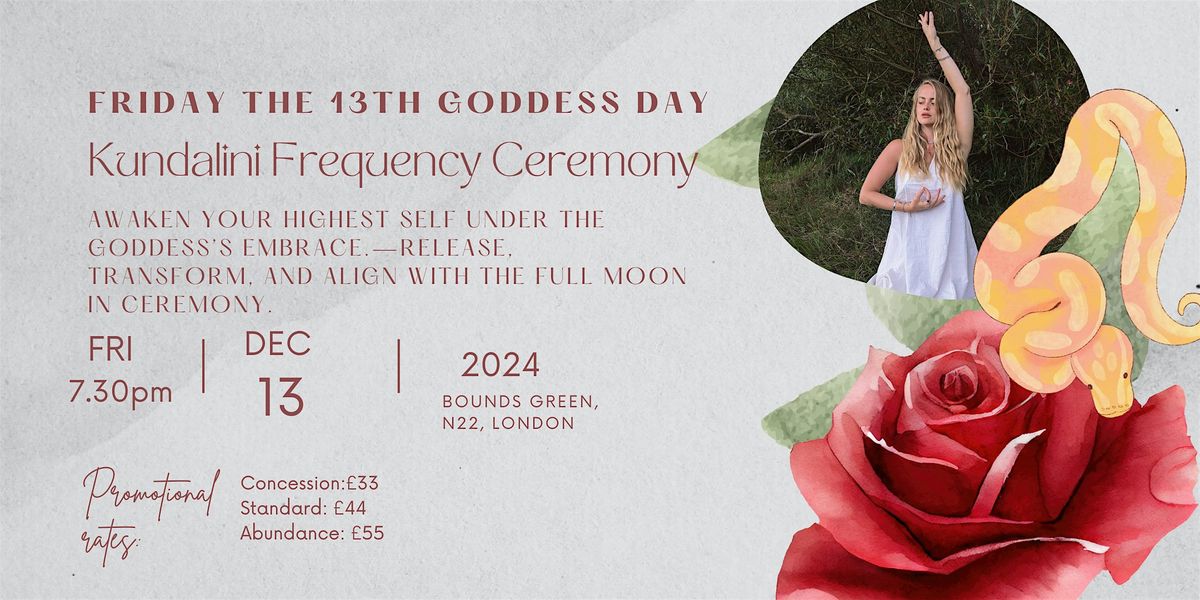 Goddess Day Kundalini Frequency Ceremony