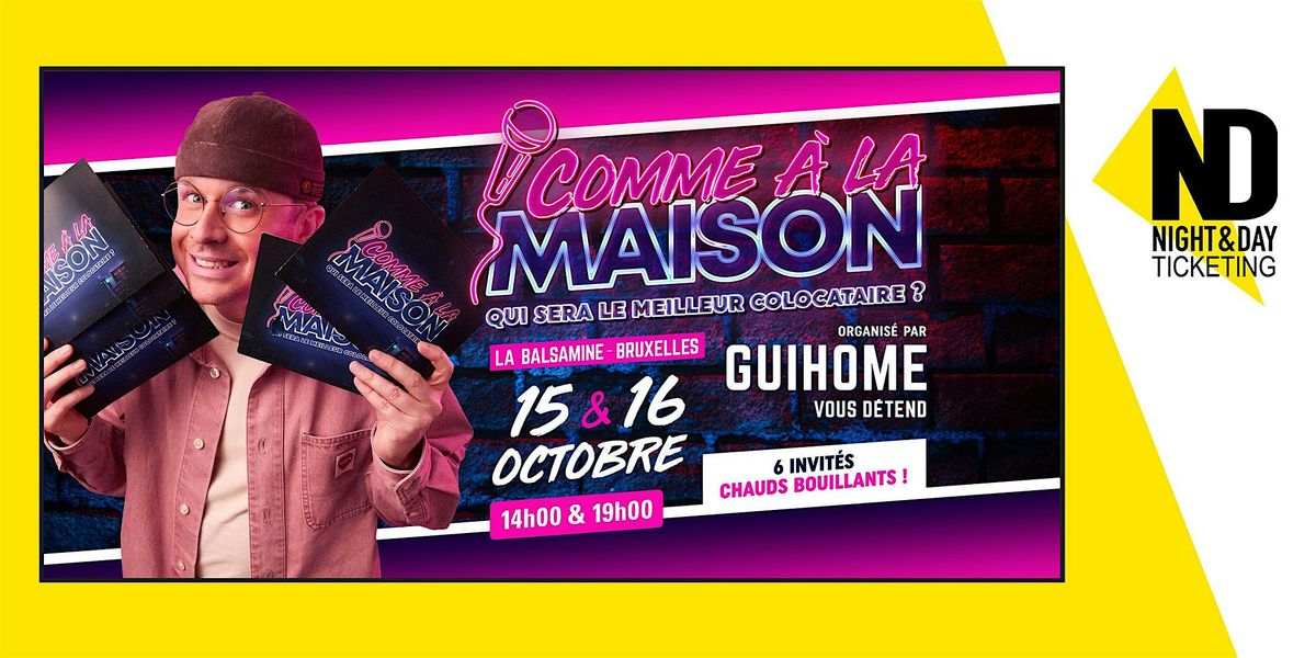 Tournage de l'\u00e9mission "Comme \u00e0 la maison" par GuiHome