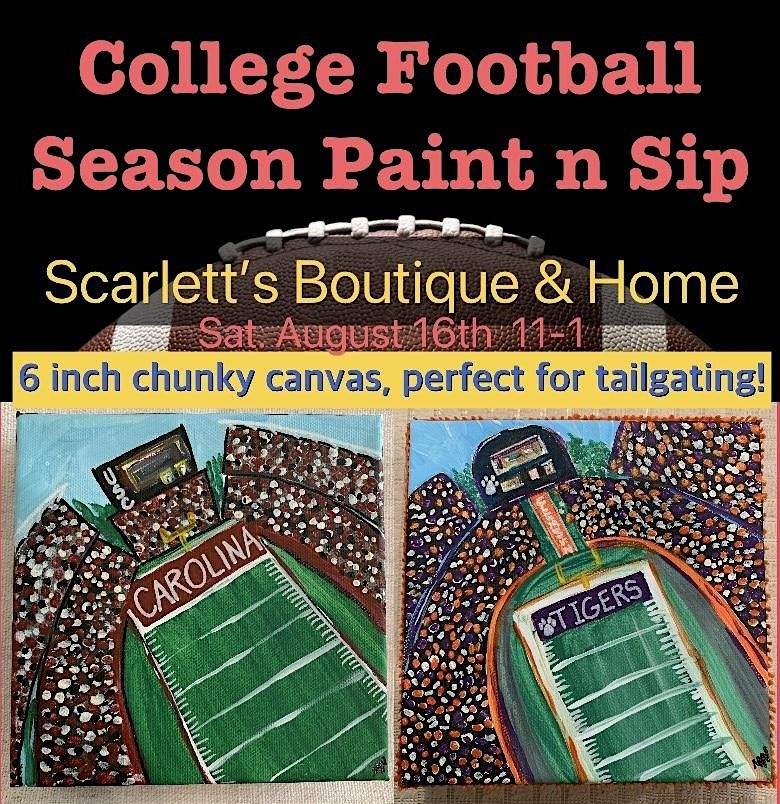 College Football Season Paint n Sip