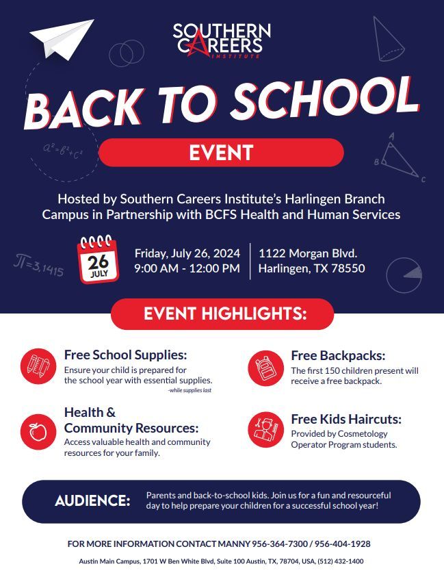 Back to School Event 2024!, 1122 Blvd, Harlingen, TX, United