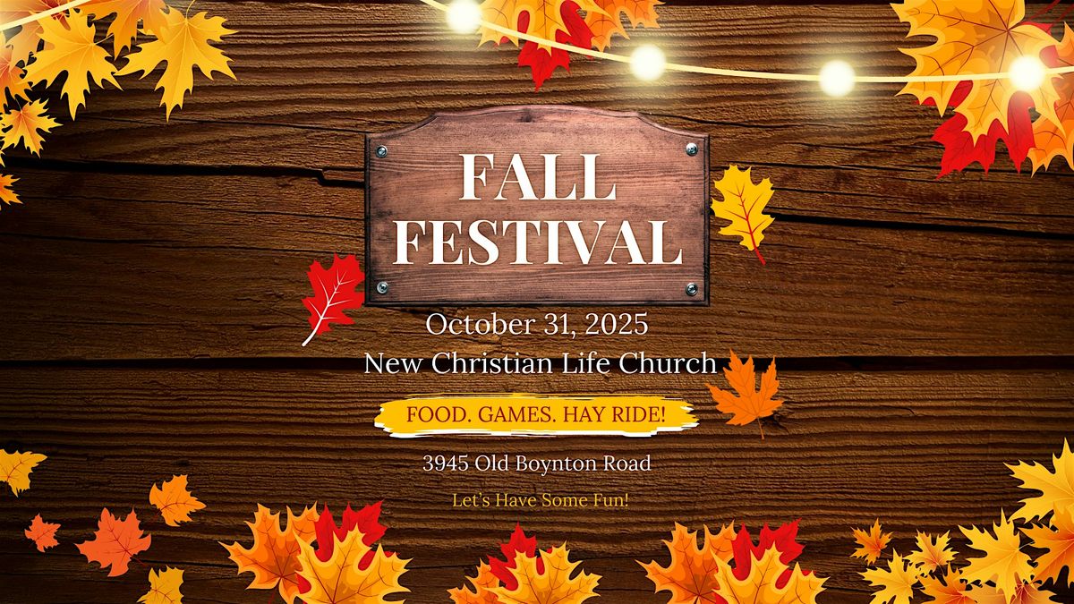 Fall Festival (Hallelujah Night)!