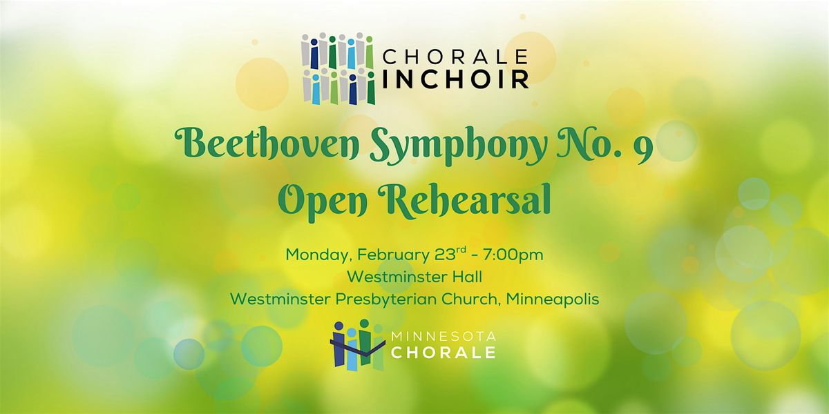 Minnesota Chorale Presents: Beethoven Symphony No. 9 Working Rehearsal