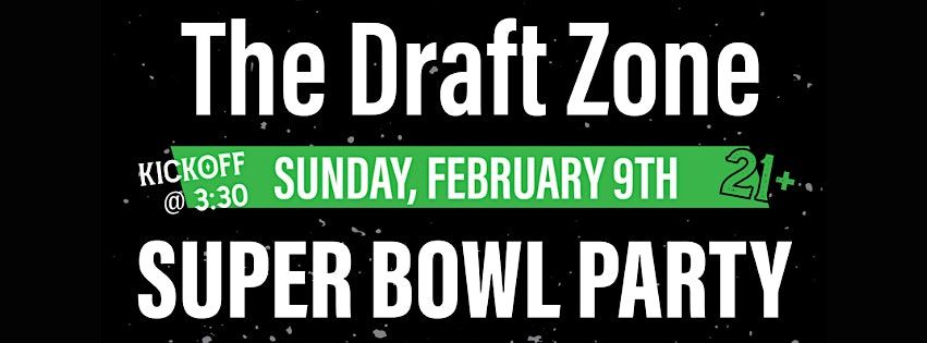 Super Bowl Party @ The Draft Zone!