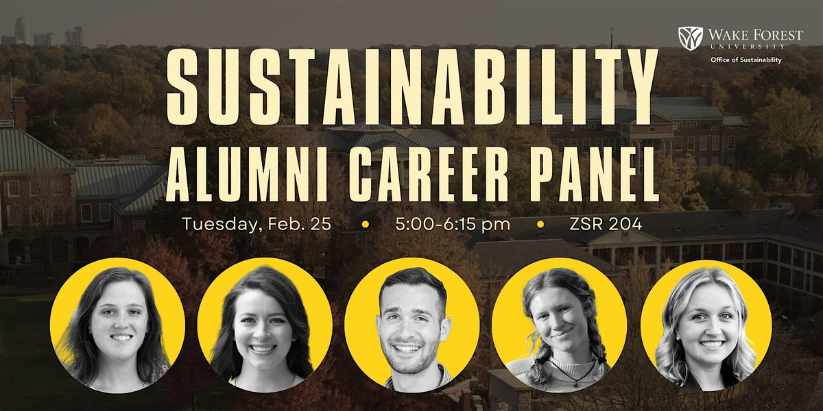 Sustainability Alumni Career Panel 2025