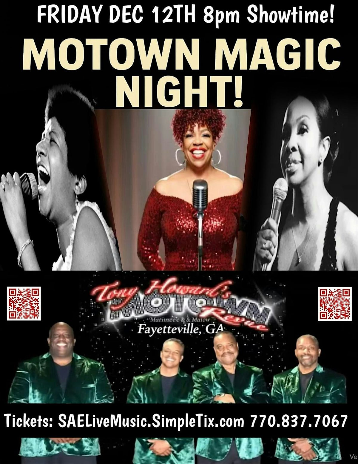 Tony Howard Motown Revue Magic Night: Tributes to Aretha & Gladys