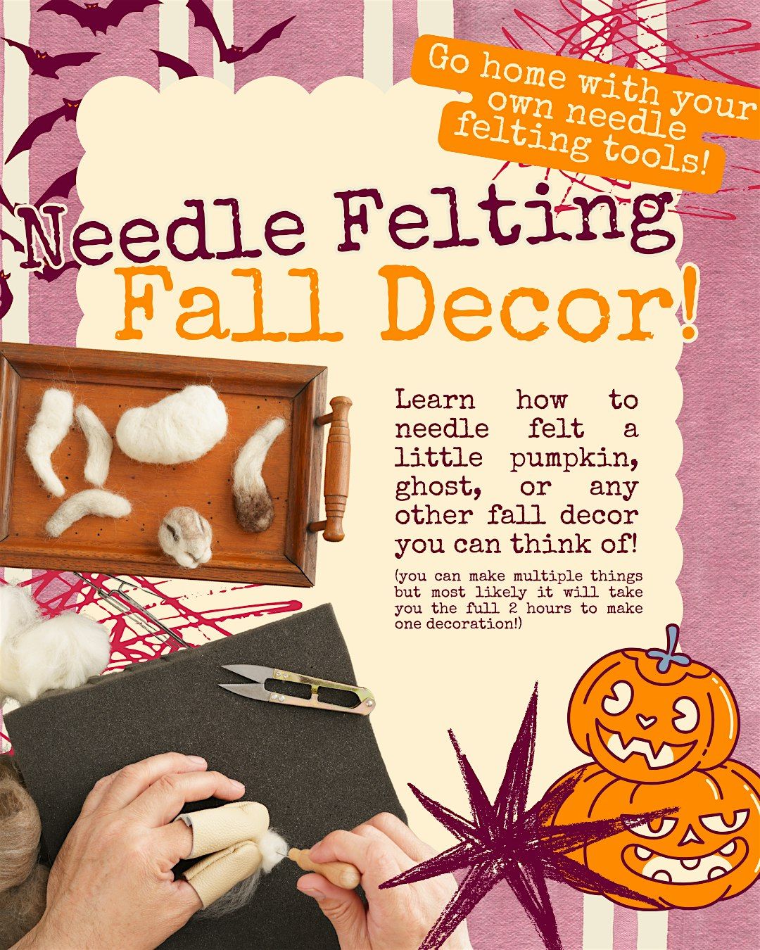 Needle Felting Fall Decor