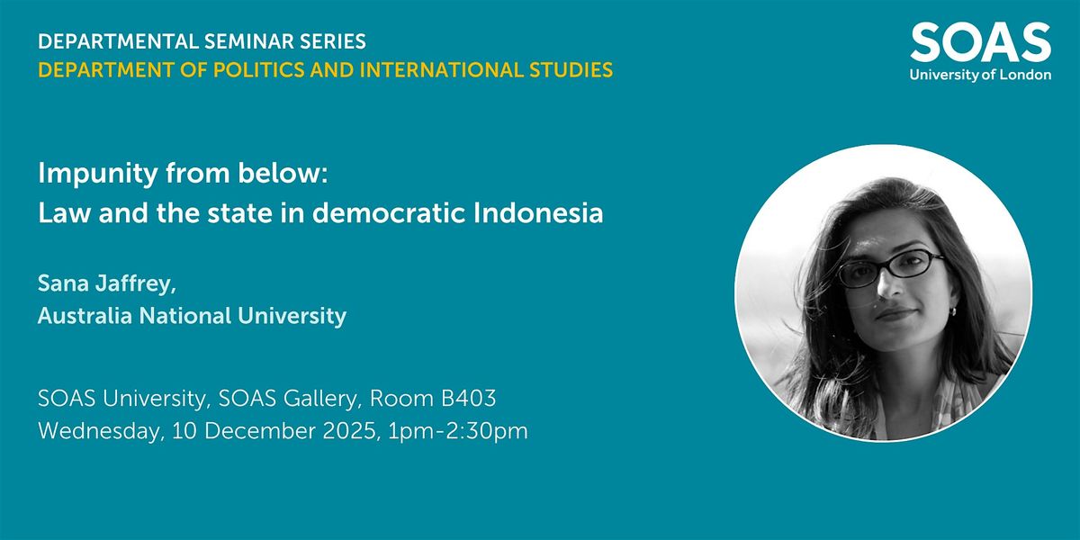 Impunity from below: Law and the state in democratic Indonesia