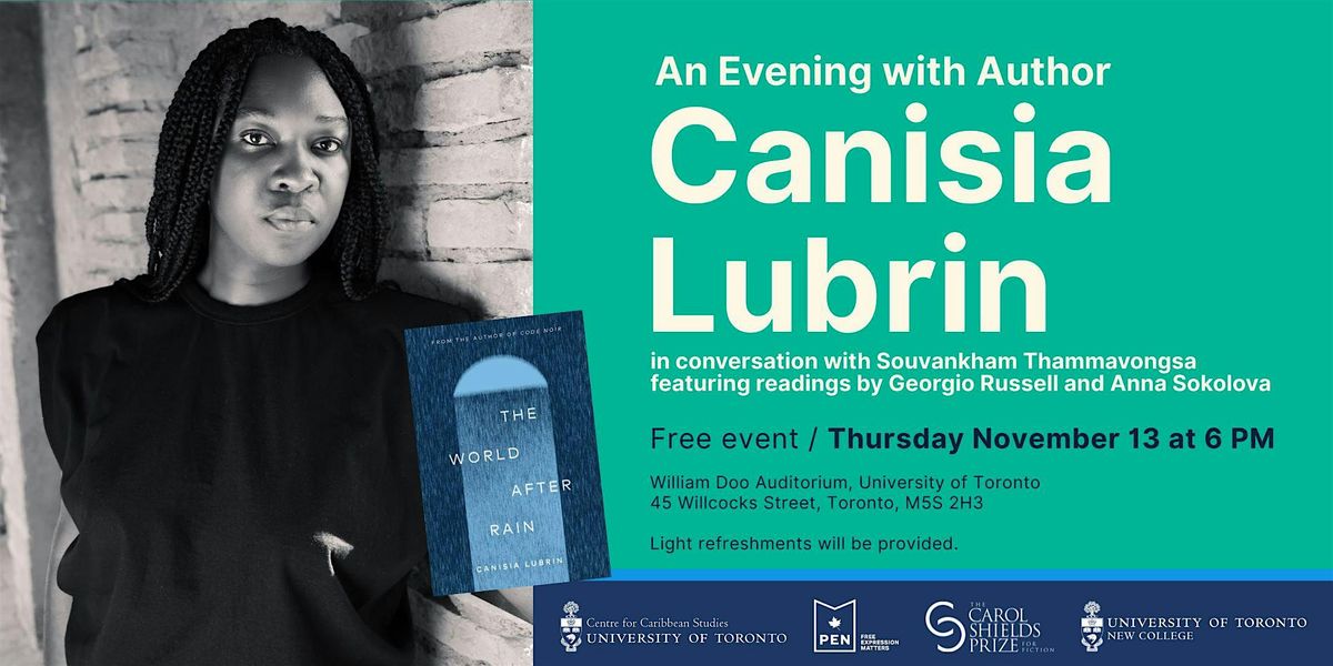 An Evening with Author Canisia Lubrin