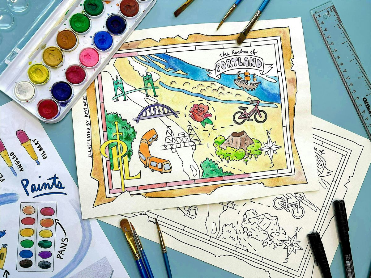 Watercolor Worlds: Intro to Watercolor at The Paladins League