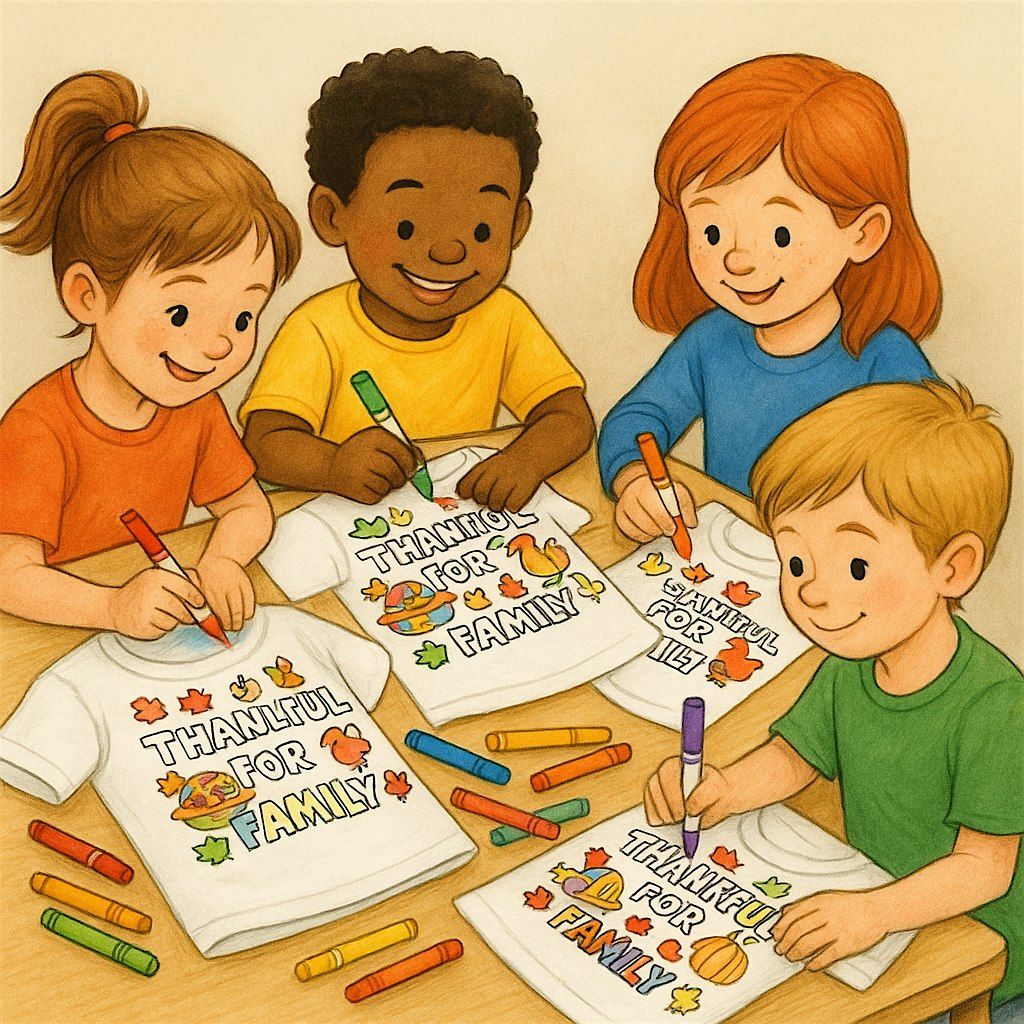 FREE EVENT: Color Your Own Thanksgiving Shirt!