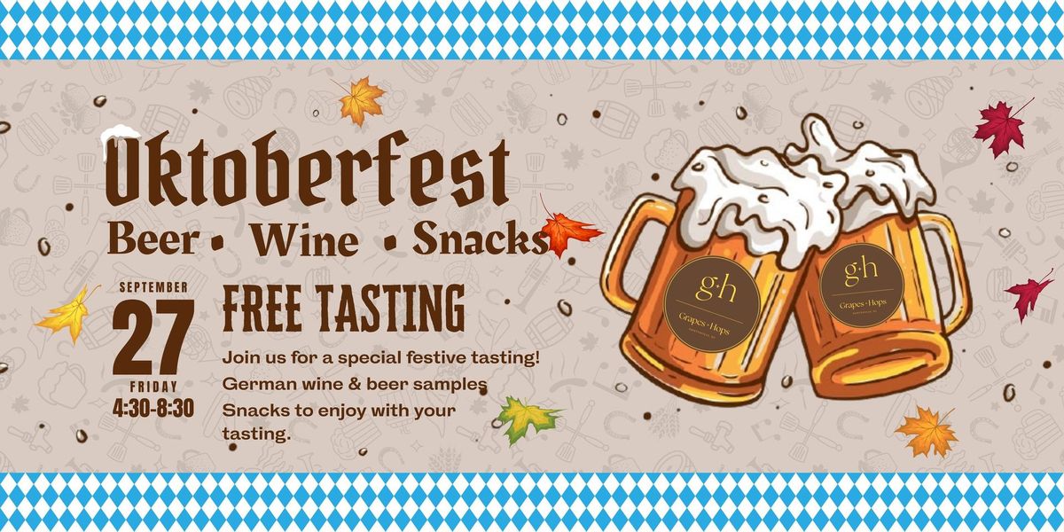 Oktoberfest Friday tasting! 