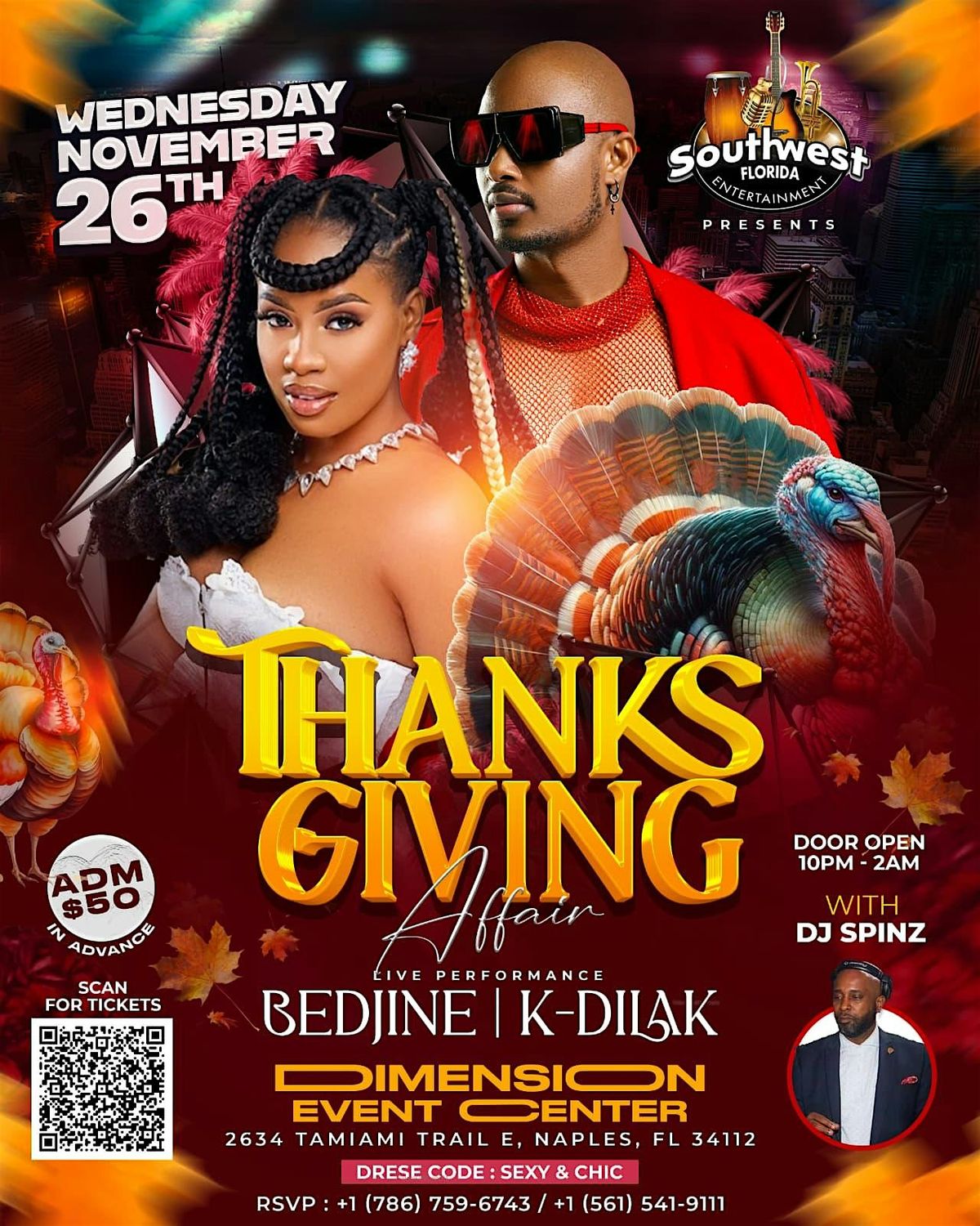 Thanksgiving Affair with Bedjine and K-Dilak