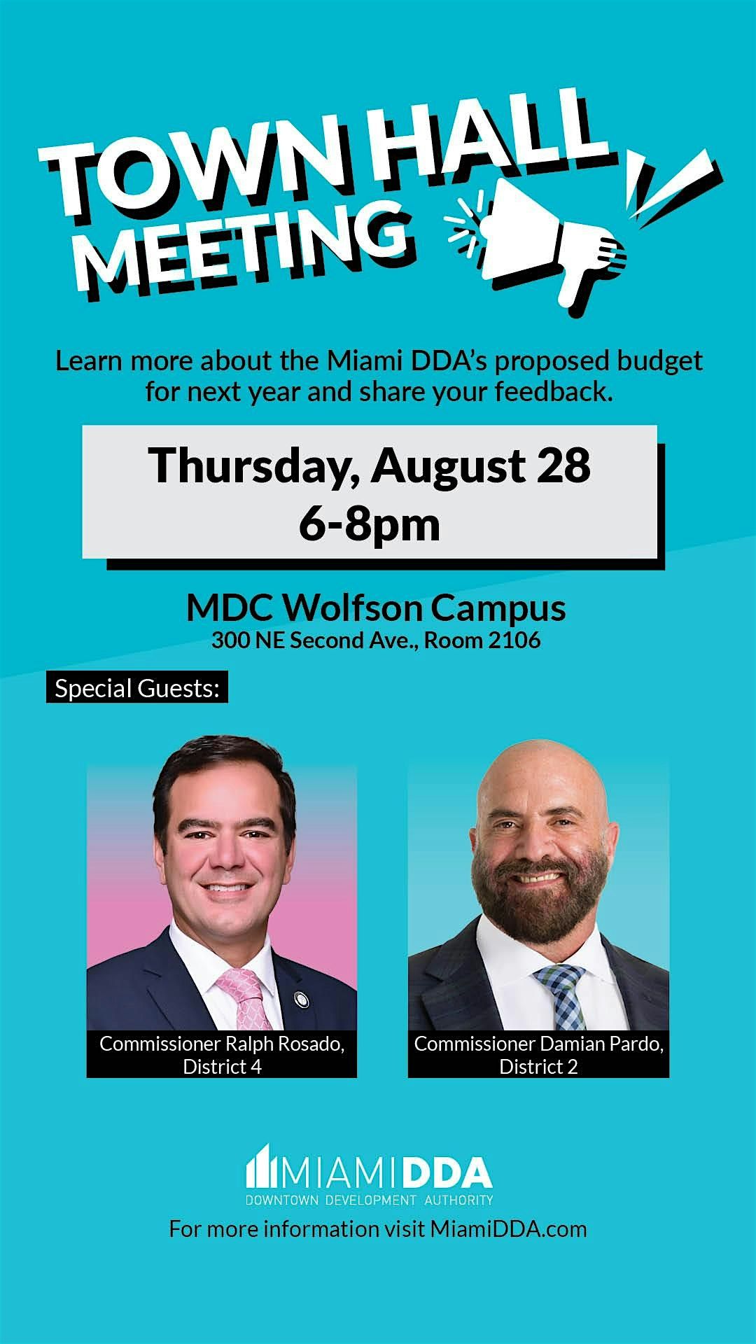 Miami DDA Resident & Businesses Budget Discussion Town Hall