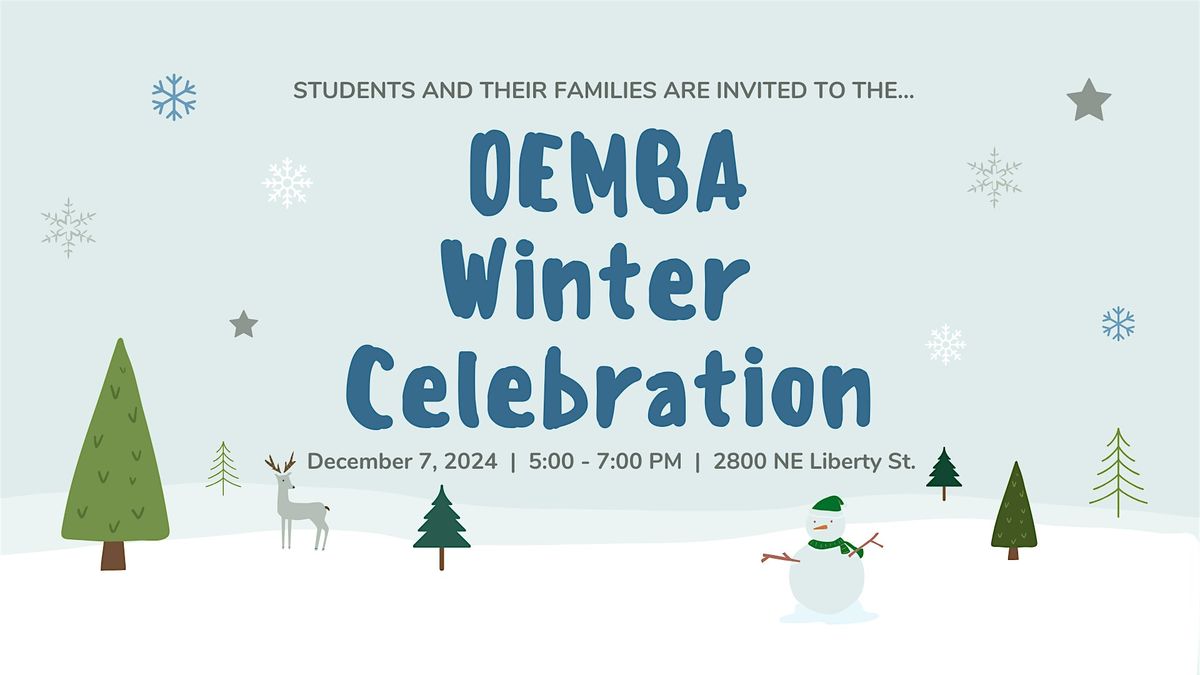 Oregon Executive MBA Winter Celebration 2024