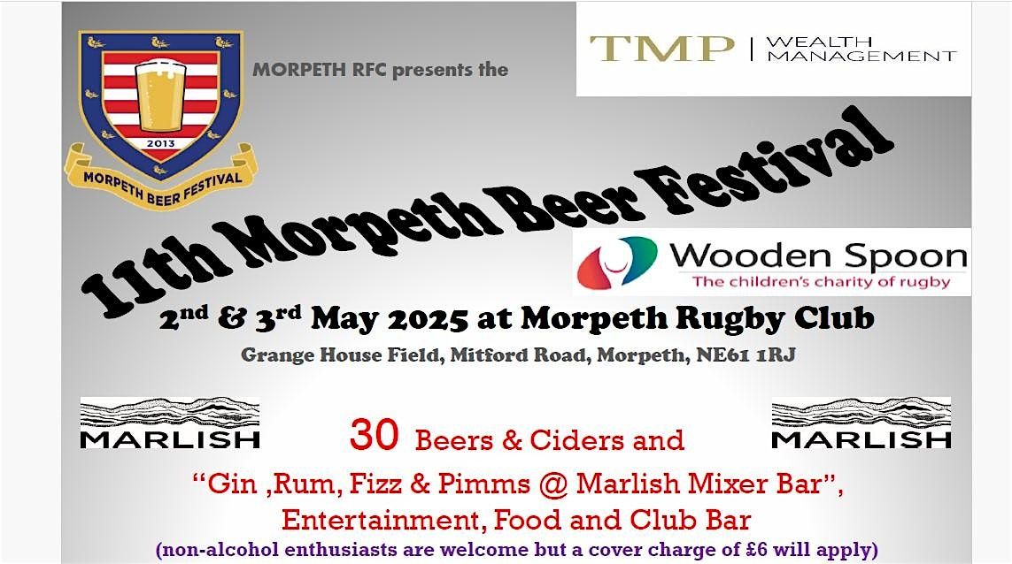 11th Morpeth Beer Festival - 2 Day Pass