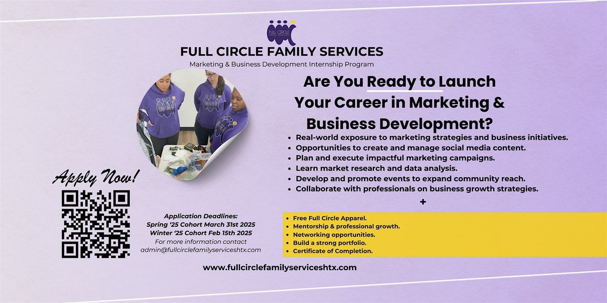 Full Circle Family Services Marketing & Business Development Internship