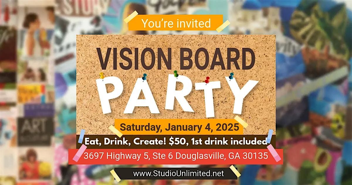 Sip & Paint Vision Board Party