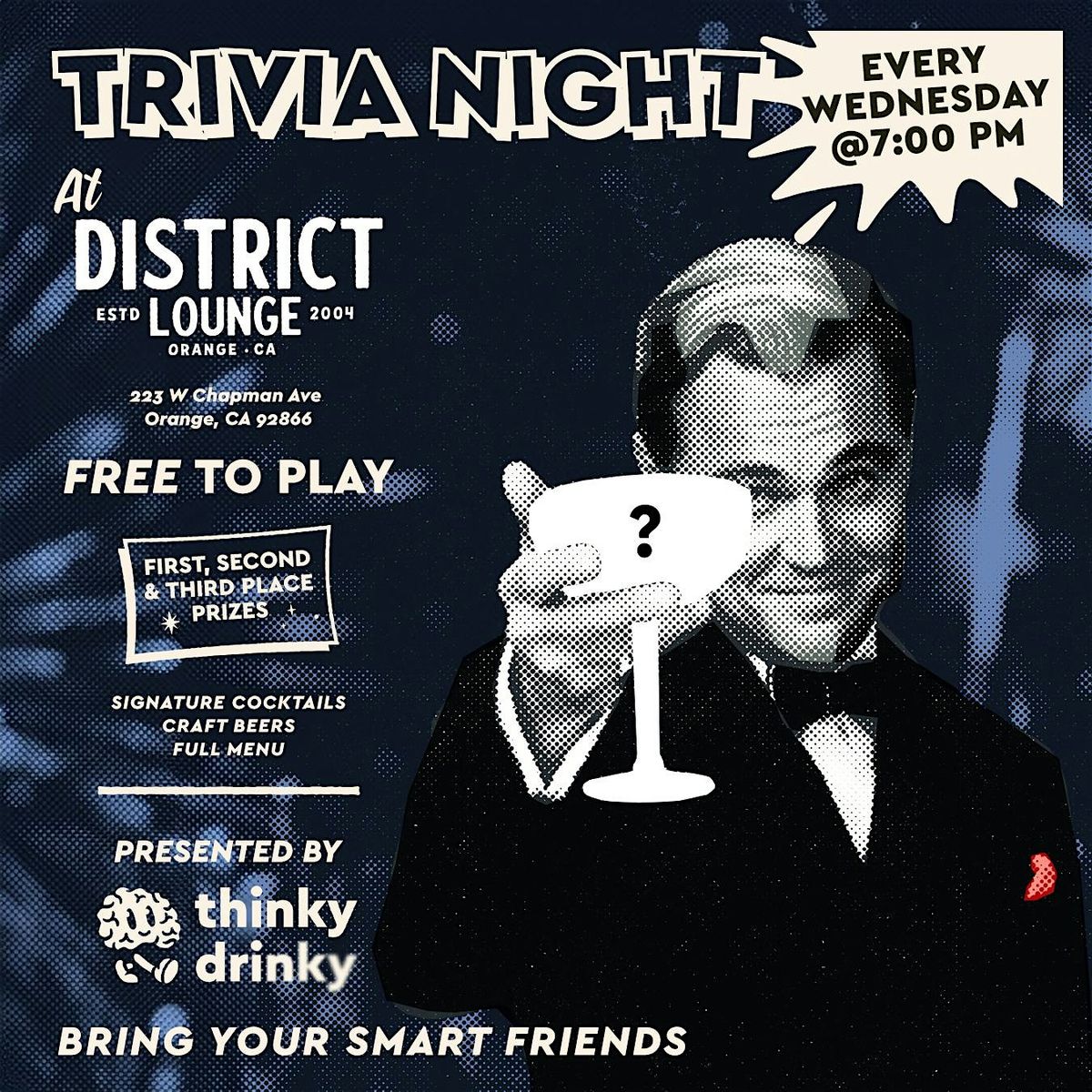 Free Trivia! Wednesdays at District Lounge - Orange