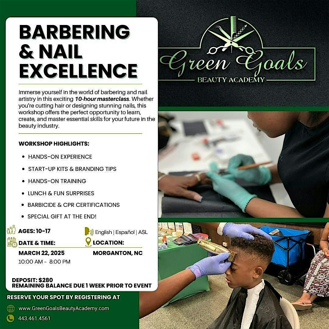 Youth Barbering & Nail Excellence: 10-Hour Masterclass